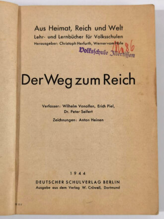 "Der Weg zum Reich", Lehrbuch Geschichte, Dt....