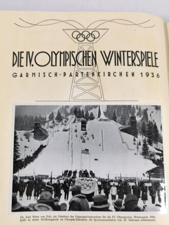 Sammelbilderalbum "Olympia 1936" - Band 1 Die Olympischen Winterspiele in Berlin und Garmisch-Partenkirchen, 129 Seiten, komplett