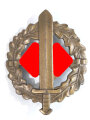 SA- Sportabzeichen in Bronze mit Verleihungszahl " 892677 " Hersteller " E.Schneider, Lüdenscheid "