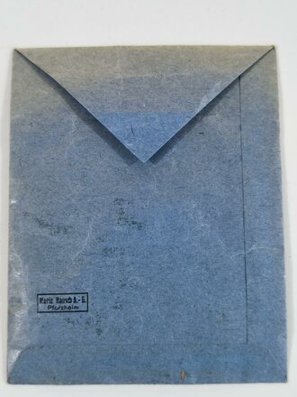 Ehrenkreuz der Deutschen Mutter in Silber mit Verleihungstüte, diese mit Hersteller " Moritz Hausch A.G., Pforzheim ", sehr guter Zustand