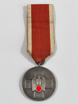 Medaille für " Deutsche Volkspflege " am langen Bandabschnitt, Buntmetall
