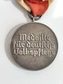 Medaille für " Deutsche Volkspflege " am langen Bandabschnitt, Buntmetall