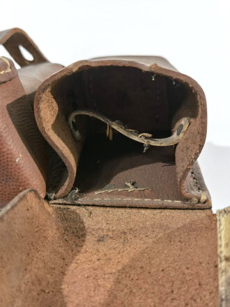 1.Weltkrieg, Patronentasche für Gewehr 98, ungeschwärztes Stück datiert 1914, Kammerstück des IR60