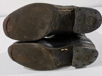 Paar Stiefel für Unteroffiziere der Wehrmacht . Getragenes Paar , Sohlenlänge 28,5cm