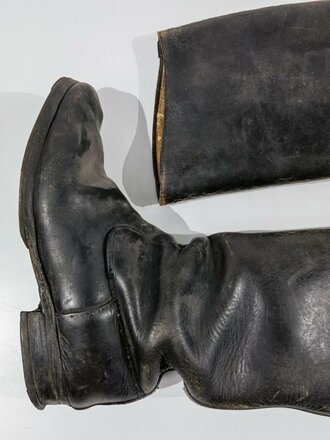 Paar Stiefel für Unteroffiziere der Wehrmacht . Getragenes Paar , Sohlenlänge 28,5cm