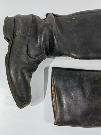 Paar Stiefel für Unteroffiziere der Wehrmacht . Getragenes Paar , Sohlenlänge 28,5cm