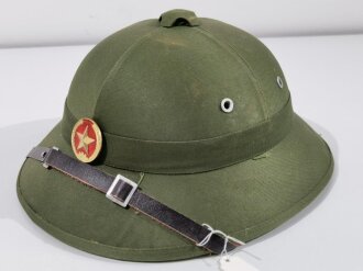 North Vietnamese Army / Viet Cong sun helmet, Vietnam war era, missing the liner