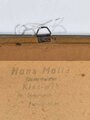 Unteroffizier Kameradschaft Marineschule Kiel 1939, Gerahmte Zeichnung "Laboe Marine Ehrenmal" als Erinnerungsgegenstand an einen Kameradschaftsführer. Original gerahmt, Maße 25 x 32cm