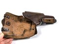 Pistolentasche Luftwaffe datiert 1941, schokoladenbraunes Leder