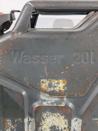 Wasser Kanister Wehrmacht datiert 1942. Originallack, leer. KEIN VERSAND NACH ÜBERSEE