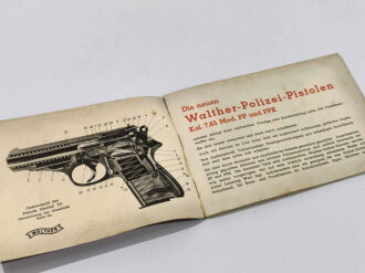 "Walther Polizei Pistolen Modelle PP und PPK"...