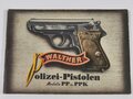 "Walther Polizei Pistolen Modelle PP und PPK"  33 Seitige Broschüre mit Druckvermerk von 1939