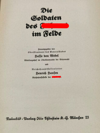 Raumbildalbum " Die Soldaten des Führers im Felde" Komplett, guter Zustand