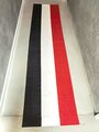 Kaiserreich, schwarz-weiß-rote Hausfahne in gutem Zustand, Maße 77 x 325cm