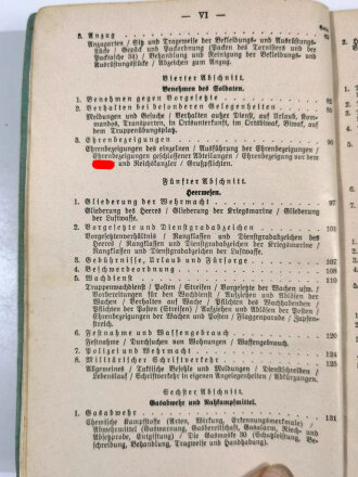 Der Dienstunterricht im Heere Ausgabe für den Schützen der Schützenkompanie, Jahrg. 1938/39, 11. Aufl., 325 Seiten