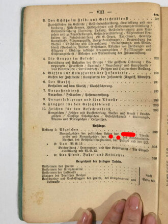 Der Dienstunterricht im Heere Ausgabe für den Schützen der Schützenkompanie, Jahrg. 1938/39, 11. Aufl., 325 Seiten
