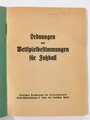Ordnungen und Wettspielbestimmungen für Fußball, Deutscher Reichsbund für Leibesübungen, 70 Seiten, über A6