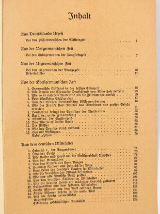 "Geschichte des deutschen Volkes Erster Teil", Verlag Emil Roth, Gießen, 128 Seiten