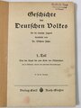 "Geschichte des deutschen Volkes Erster Teil", Verlag Emil Roth, Gießen, 128 Seiten