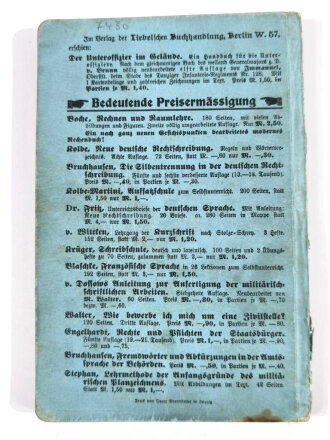 Der gute Kamerad, Lern- und Lesebuch für den Dienstunterricht des dt. Infanteristen, Kriegsausgabe für Württemberg, 260 Seiten, unter A5