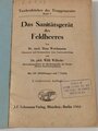 "Das Sanitätsgerät des Feldheeres" datiert 1944, 254 Seiten, stark bebildert. Die Vorschrift zum Thema