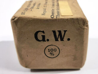 Pack "100g gewöhnliche Watte" datiert 1943