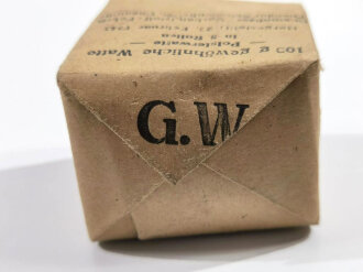 Pack "100g gewöhnliche Watte" datiert 1943