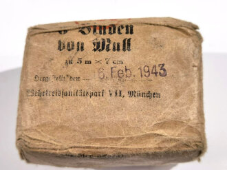 Pack "5 Binden von Mull" datiert 1943