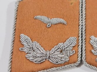 Luftwaffe, Paar Kragenspiegel für einen Leutnant in...