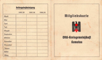 DRK Deutsches Rotes Kreuz, Mitgliedskarte...