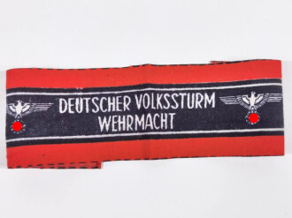 Armbinde Deutscher Volkssturm, ungetragenes Stück,...