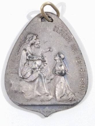 Tragbare Medaille " Erflehe uns den Frieden 1914 - 1916 " Größe 36mm