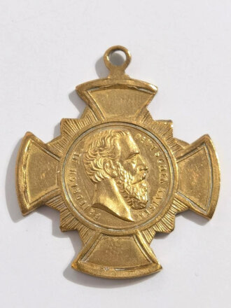 Tragbare Medaille / Kreuz " Friedrich der III. Deutscher Kasier und Wilhelm II. Deutscher Kasier " Gesamtgröße 32mm