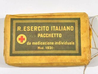 Italien 2.Weltkrieg " Verbandpäckchen Modell 1931" Findet man so immer mal wieder in Deutschen Verbandkästen