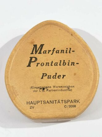 "Marfanil Protalbin Puder" Wehrmacht. Hauptsanitätspark ZV. NUR FÜR DEKORATIONSZWECKE