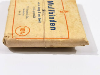 Pack " 3 Mullbinden" Herstellungsjahr 1943