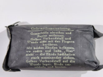 Verbandpäckchen Wehrmacht für den Verbandkasten. Großes Modell datiert 1939