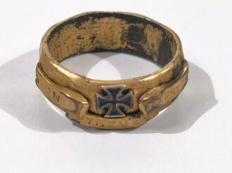 1. Weltkrieg, Patriotrisches Fingerring, " Eisernes...