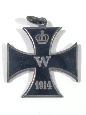 1. Weltkrieg, Patriotrisches Abzeichen, " Eisernes Kreuz 1914 als Anhänger" größe 22mm