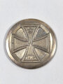1. Weltkrieg, Patriotrisches Abzeichen, " 925er silber " Eisernes Kreuz 1. Klasse 1914, Durchmesser 25mm