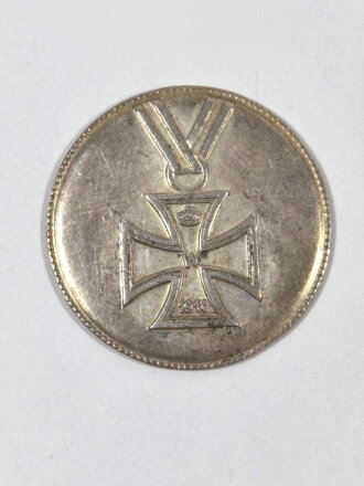 1. Weltkrieg, Patriotrisches Abzeichen, " 925er silber " Eisernes Kreuz 2. Klasse 1914, Durchmesser 25mm