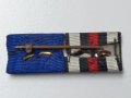 2er Bandspange eines Kriegsteilnehmers im 1. Weltkrieg, Breite 50mm