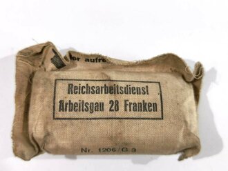 Verbandpäckchen Reichsarbeitsdienst Arbeitsgau 28...