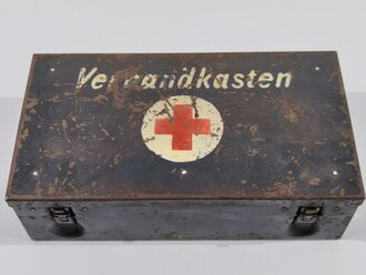 Kraftfahrzeug Verbandkasten Wehrmacht. Originallack, ungereinigtes Stück