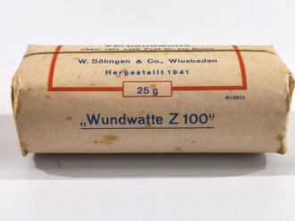 Pack " Verbandwatte" datiert 1941