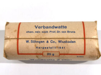 Pack " Verbandwatte" datiert 1941