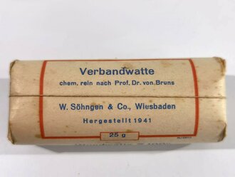 Pack " Verbandwatte" datiert 1941