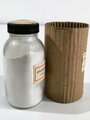 Glas  " Chloraminpuder " in Umverpackung datiert 1941, gehört so in die Luftschutz Hausapotheke