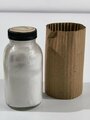 Glas  " Chloraminpuder " in Umverpackung datiert 1941, gehört so in die Luftschutz Hausapotheke