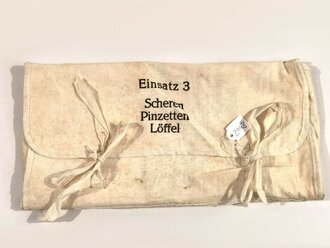 "Einsatz 3 Scheren, Pinzetten, Löffel " gehört ins Truppenbesteck 1935